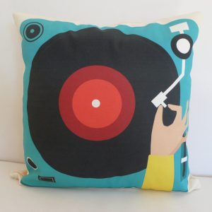Funda cojín Vinyl Lovers
