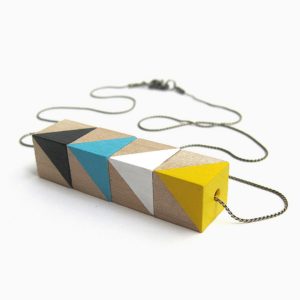 Collar Circus azul&amarillo