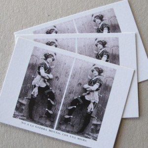 POSTAL NO A LA GUERRA MENTAL CON UNA MISMA