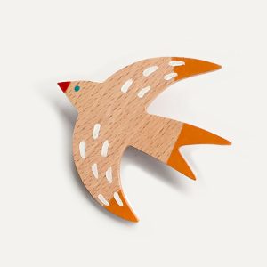 Broche Golondrina Naranja