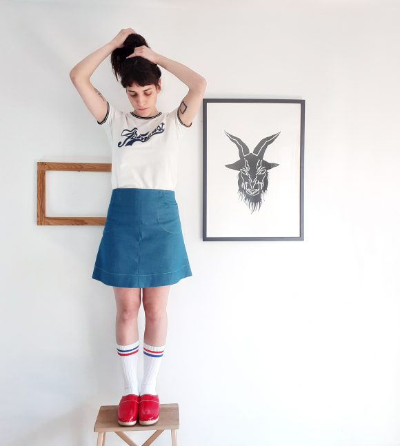 Falda azul - Imagen 4