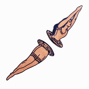 Parche doble "A través"