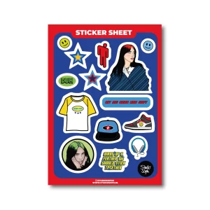 Hoja de pegatinas Billie Eilish