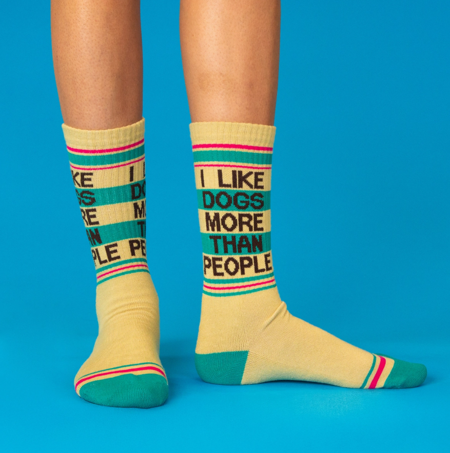 Calcetines I like dogs more than people - Imagen 4