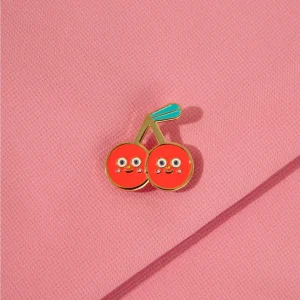 Pin metálico Cereza