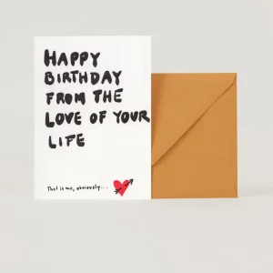 Tarjeta felicitación Birthday love of your life