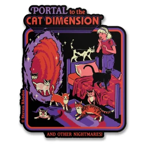Pegatina Steven Rhodes Cat Dimension