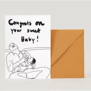 Tarjeta felicitación Congrats on your baby
