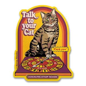 Pegatina Steven Rhodes Talk to your cat