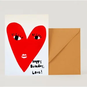 Tarjeta felicitación Cumpleaños corazón