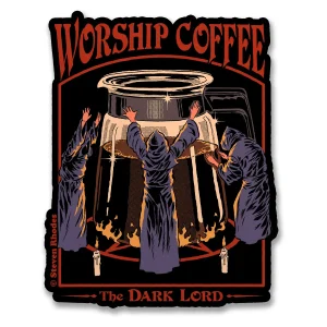 Pegatina Steven Rhodes Worship coffee