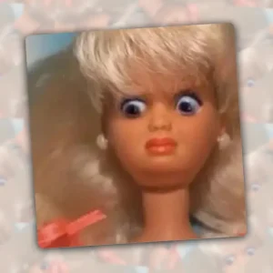 Pegatina Barbie asco
