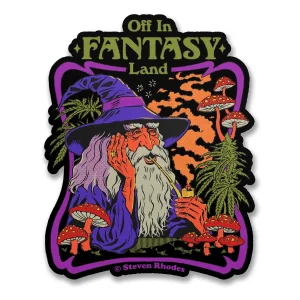 Pegatina Steven Rhodes Off in fantasy land