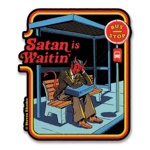 Pegatina Steven Rhodes Satan is waiting