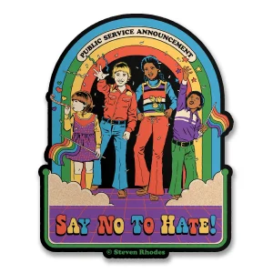 Pegatina Steven Rhodes Say no to hate