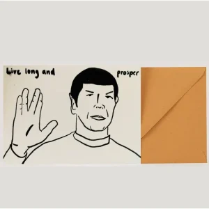 Tarjeta felicitación Star Trek