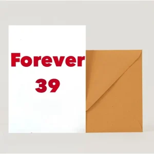 Tarjeta felicitación Forever 39